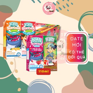  Sữa Kun 110ml đủ hương   Socola Dâu Cam Vải Nho Nhiệt Đới   Thùng 48 hộp. 