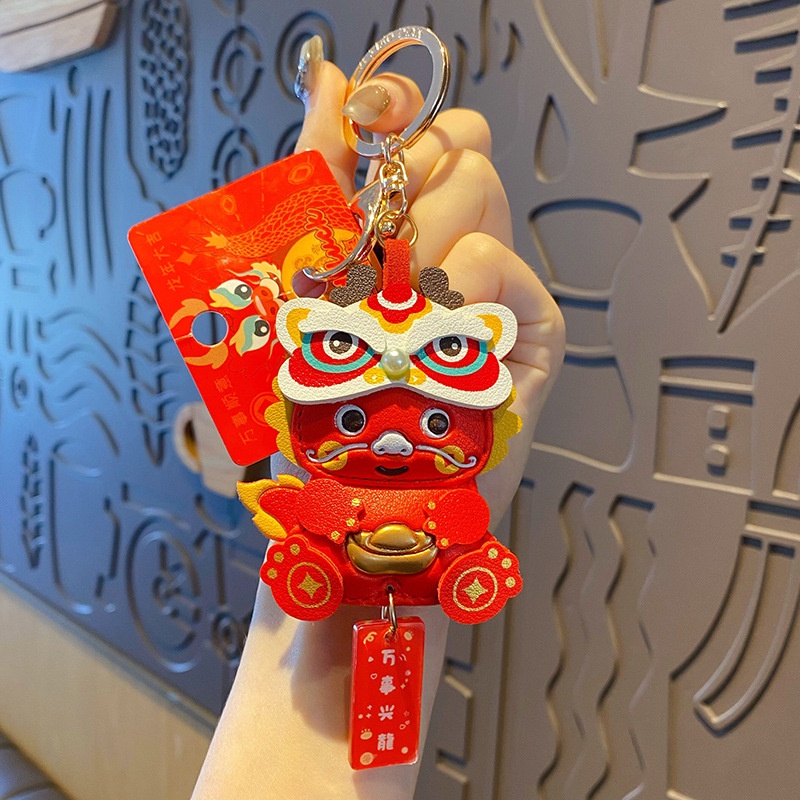 Móc Khóa Da Hình Rồng Năm Mới