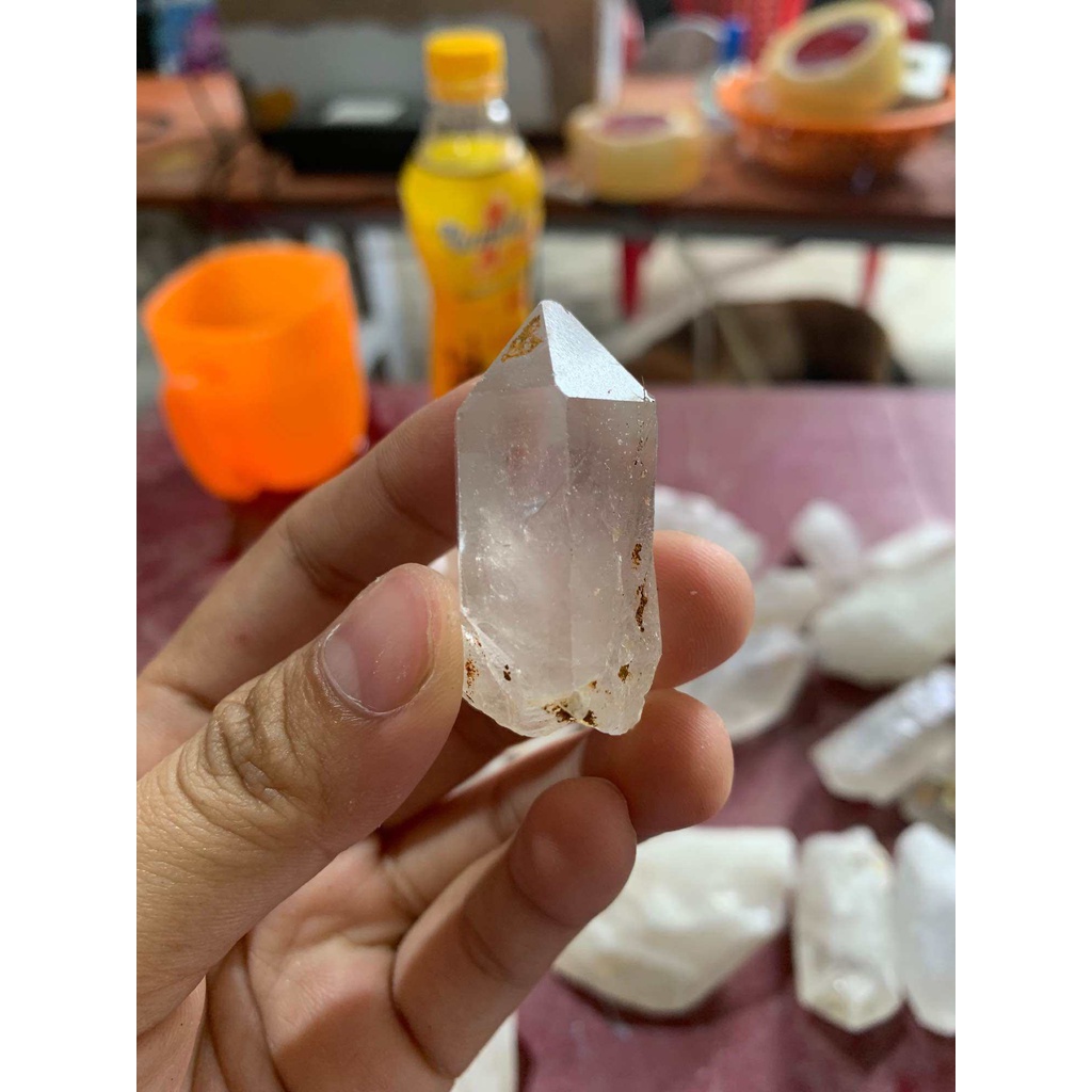 Đá thạch anh trắng nguyên bản thô dùng trang trí nhà cửa thanh tẩy năng lượng