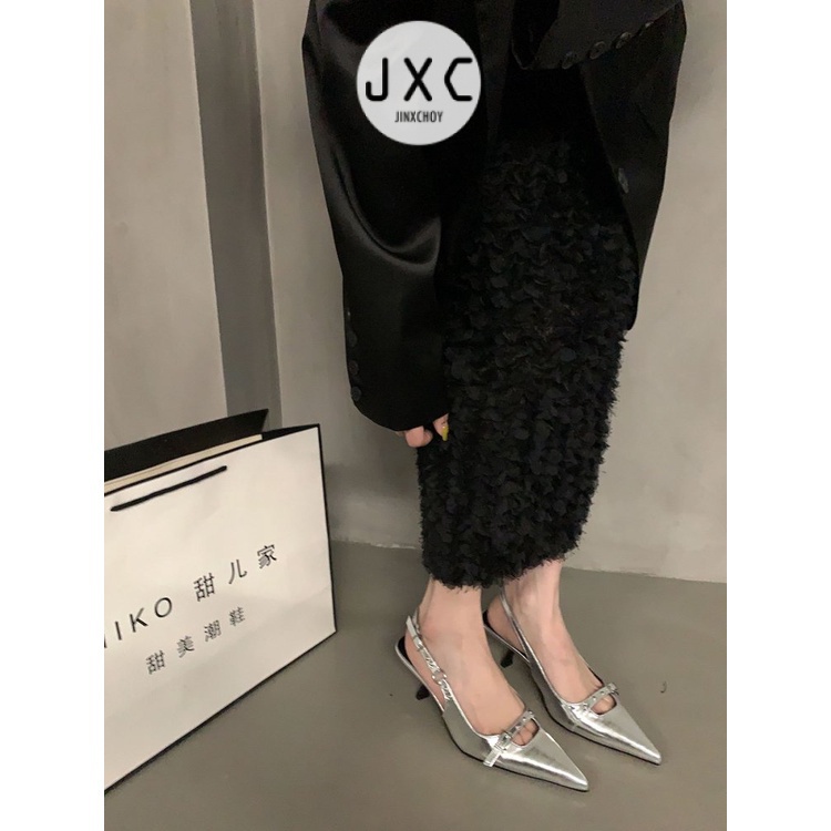 Giày Sandal Cao Gót Mũi Nhọn Thời Trang Dành Cho Nữ