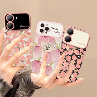 Ốp Điện Thoại Hình Hoa Hồng Cho vivo y17s y27s y36 y33s y02 y02s y16 y35 y22 y12 y15 y17 y11 y12s y15s y15a y22 y20 y21