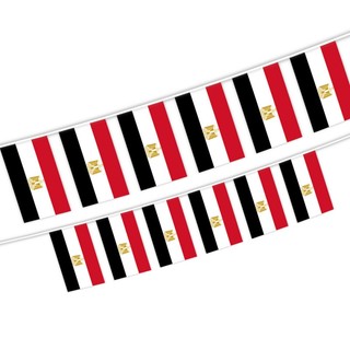 Cờ Ai Cập Dây Cờ Trang Trí Quốc Gia Ai Cập Biểu Ngữ Bunting
