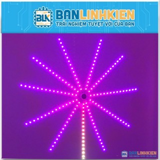 Led pháo hoa dán tường rgb nháy theo nhạc