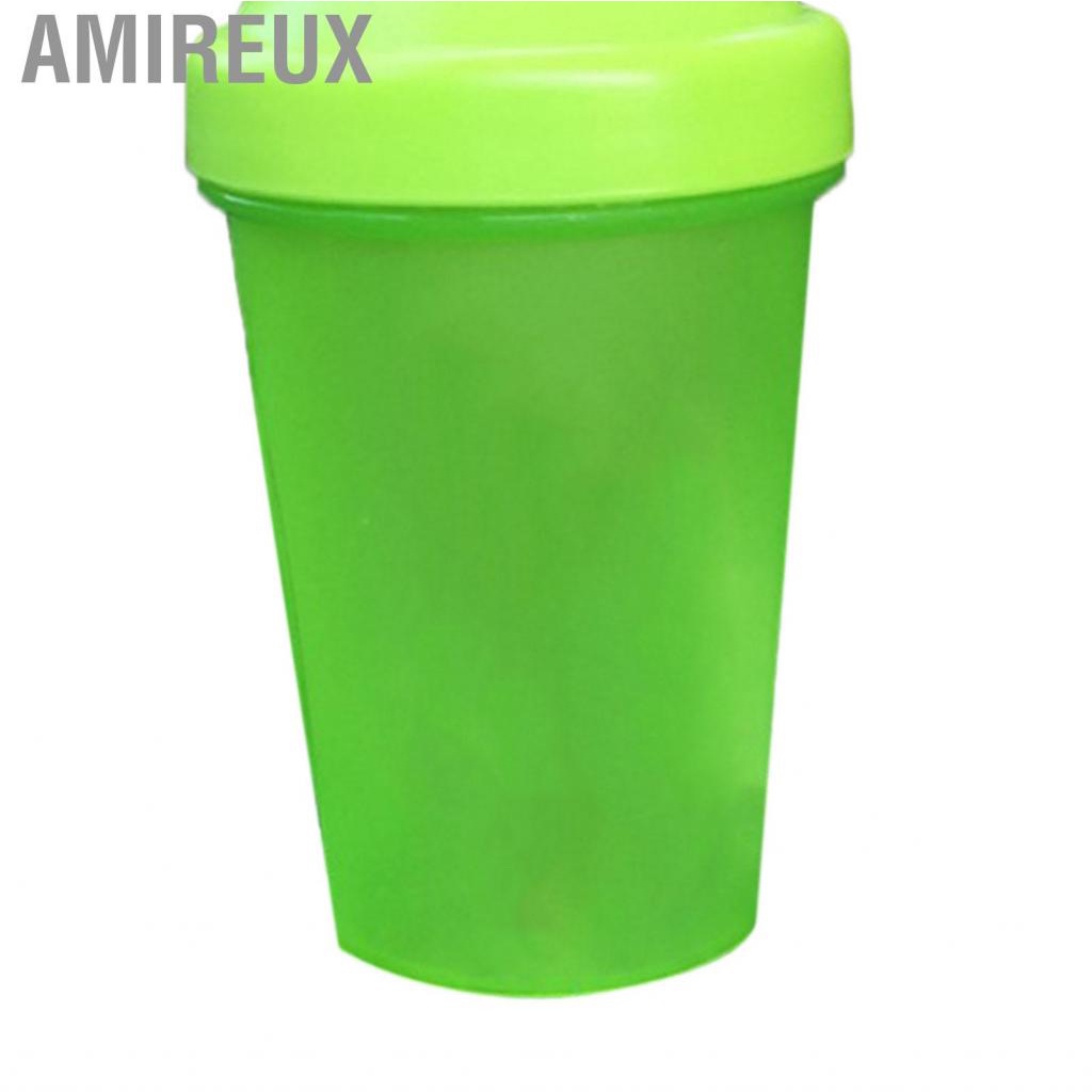 Amireux Protein Powder Shaker Cup PP Bottle with Stainless Steel Ball for Mixing 500ml