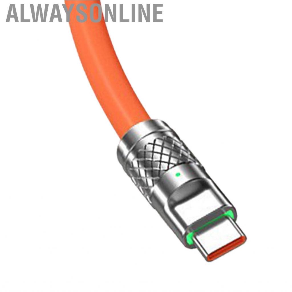 Alwaysonline 3.94ft 120W 3 In 1 Charging Cord For IOS Interface TYPE C Hot