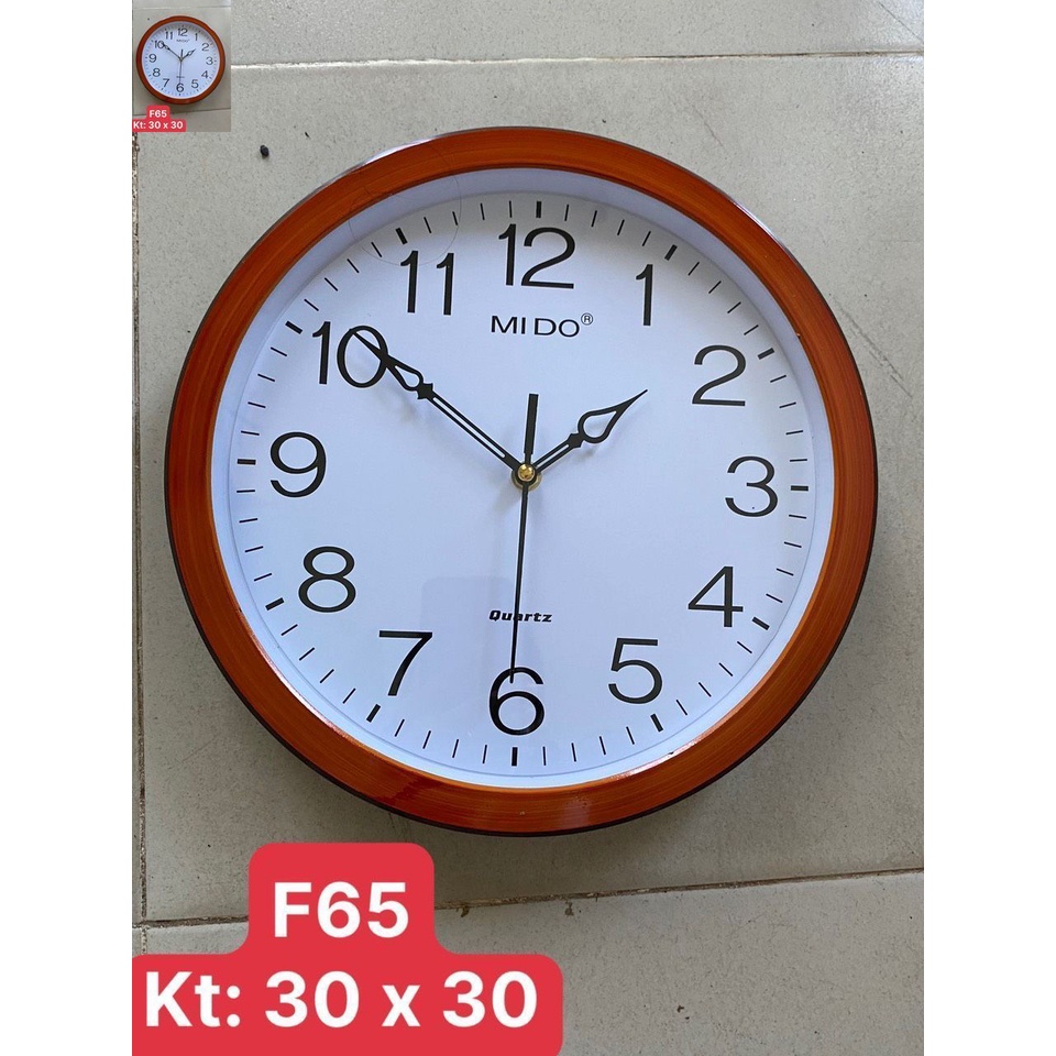 Đồng Hồ Treo Tường Mido F65 - Tặng kèm pin và Móc Treo
