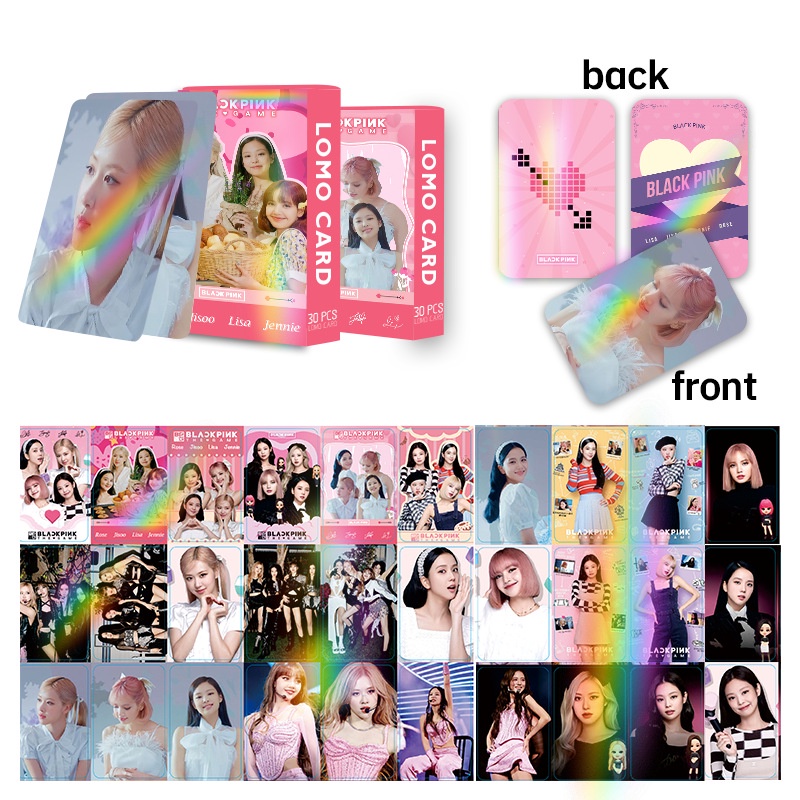 Blackpink THE GAME BPTG Laser Flash Lomo Card Photocard