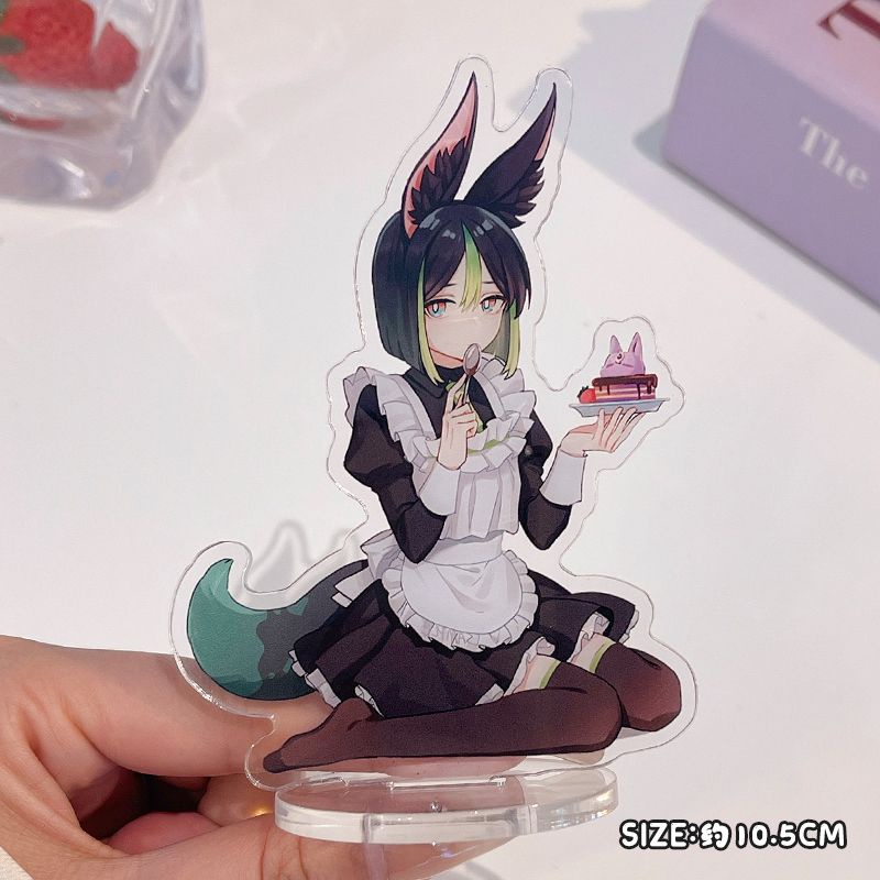 Mô hình Standee Genshin Impact Standing Anime Tighnari CYNO decor góc học tập để bàn làm việc cao 15cm