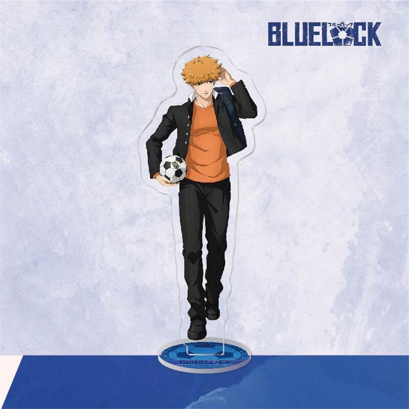 Mô hình Standee Football Anime Blue Lock Chigiri Hyouma Isagi Yoichi Bachira Meguru Seishiro Nagi 2 mặt rõ nét