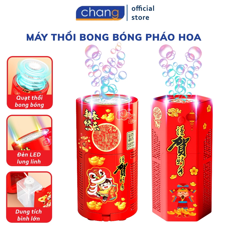 Máy Thổi Bong Bóng Tự Động Có Đèn Led Kèm Nhạc - Loa Bắn Bong Bóng Pháo Hoa Trang Trí