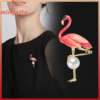 Ngọc trai nhân tạo Flamingo Trâm thời trang Nữ tính Một mảnh Phụ kiện may mặc MINGSITE