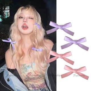 🌈Patrackiy✨Kẹp tóc Mini Nơ Ruy Băng Phong Cách Idol Hàn Quốc, Kẹp ruy băng Jennie Blackpink