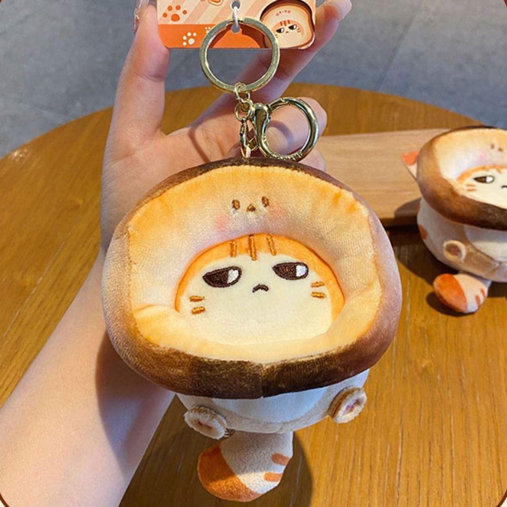 Mmluck Móc Khóa Hình Mèo Nhồi Bông taiyaki caramel Khoai Tây Chiên Nhỏ Nhắn