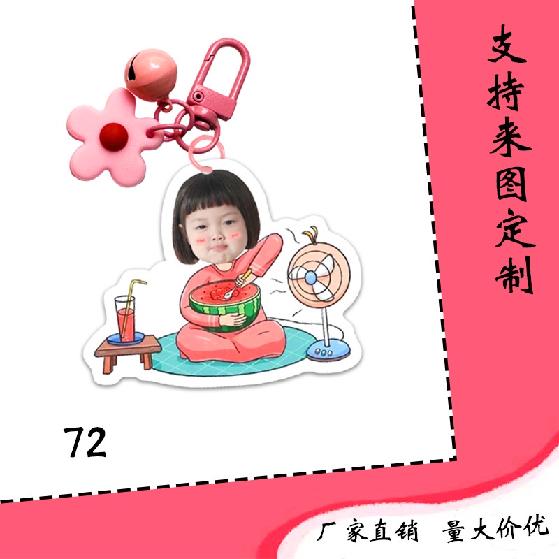Móc khóa chipi in hình bé theo yêu cầu các mẫu dễ thương mới nhất cho bé đeo balo túi xách