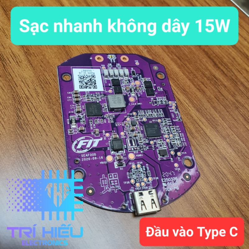 Mạch sạc nhanh không dây Type C 15W Belkin