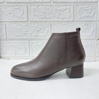 Boot ESSTRADA da, mũi tròn, gót trụ 5cm