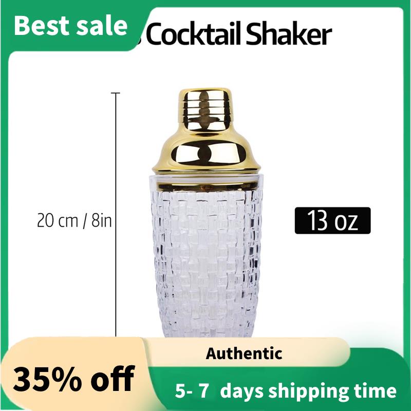 Bộ Bình Lắc cocktail Bằng Thủy Tinh 13oz