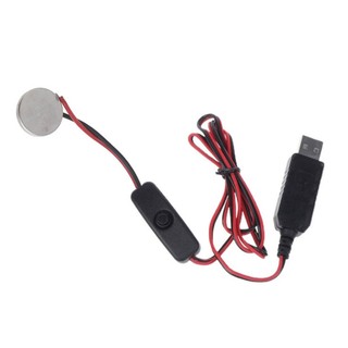 Dây cáp nguồn giả USB sang 3V CR2032 có công tắc cho điều khiển từ xa đồ chơi