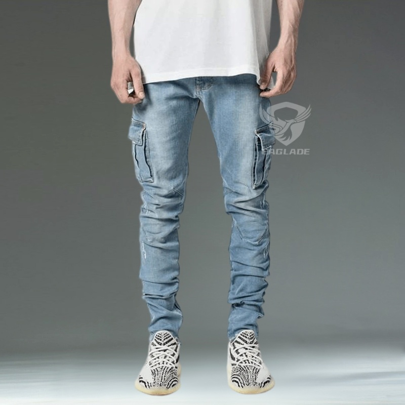 Quần Jean Nam skinny, MàU Xanh Dương l0066