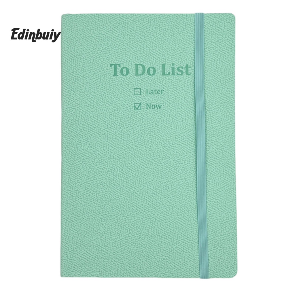 Edi to-do Sổ Ghi Kế Hoạch Thời Gian Quản Lý Thời Gian a5 Với Dây Thun Và Ruy Băng Đánh Dấu Sách Cho Học Sinh