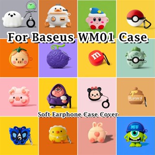 Hàng Có Sẵn! Hàng Có Sẵn! Baseus Vỏ Bảo Vệ Hộp Sạc Tai Nghe wm01 no.1 Bằng Silicon Họa Tiết Hoạt Hình Siêu Ngầu Dễ Thương