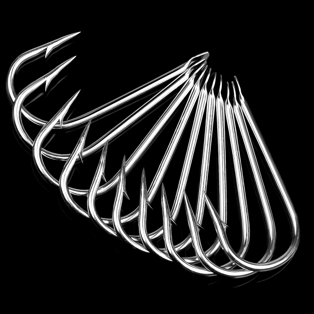 Proberos Set 50 Lưỡi Câu Cá Thẳng 17 # - 19 # Bằng Thép carbon Chất Lượng Cao