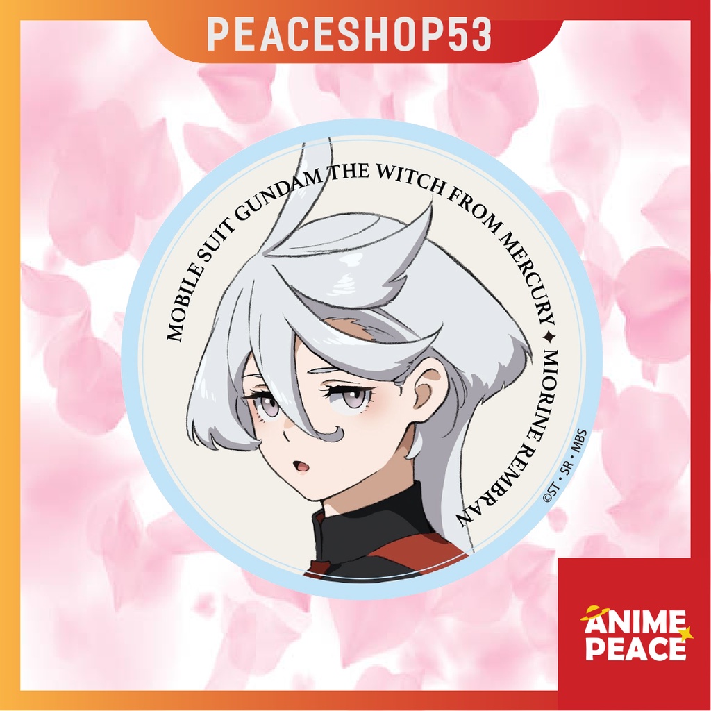 Huy hiệu Anime Mobile Suit Gundam The Witch From Mercury Phụ Kiện Anime Manga Ver 1 HH58