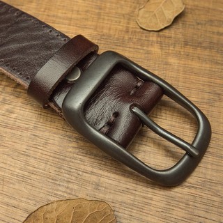 3.3cm Cao Cấp Da Bò Tự Nhiên Da Thật Chính Hãng Thắt Lưng Nam Đồng Khóa Kinh Doanh Nam Dây Đeo Cho Quần Jean Cao Bồi Cintos
