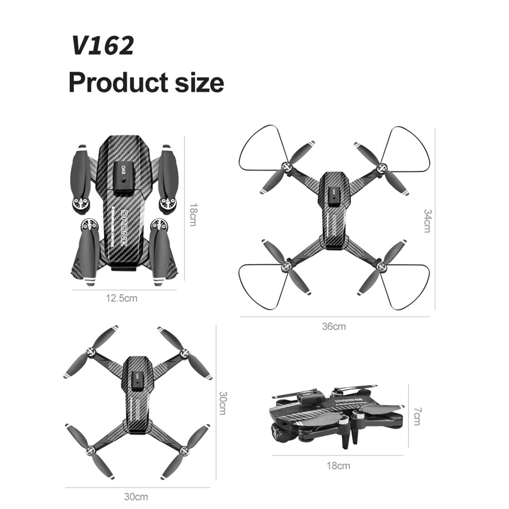 Máy Bay Điều Khiển Từ Xa Không Chổi Than V162 8K Có Thể Gấp Gọn Tiện Dụng | BigBuy360 - bigbuy360.vn