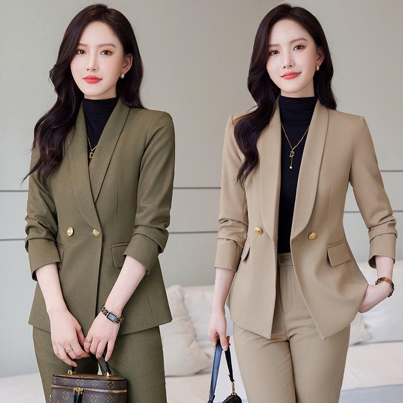 Áo Khoác Vest Màu Đen Thời Trang Công Sở Thanh Lịch Cho Nữ