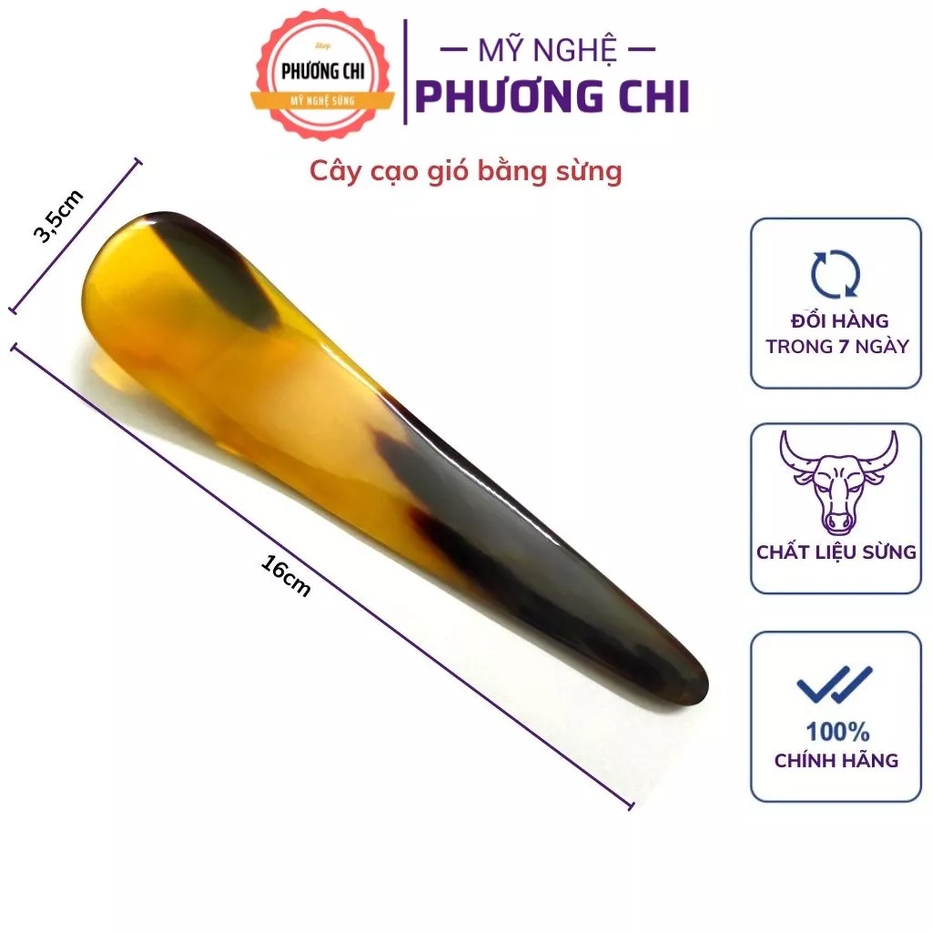 Dụng cụ cạo gió bằng sừng dùng đánh gió giải cảm toàn thân giúp lưu thông khí huyết | PHUONGCHISTORE
