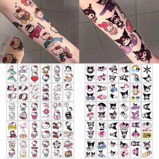 Sanrio bộ 30 hình xăm dán hoạt hình kuromi hello kitty