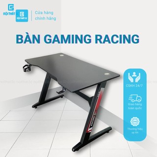 Bàn Làm Việc, Bàn Gaming Cao Cấp Nội Thất 5C BH-090, Chân Đúc To 4x8cm, Dày 1ly, Mặt Gỗ MDF Rộng 1,4m, 1.2m