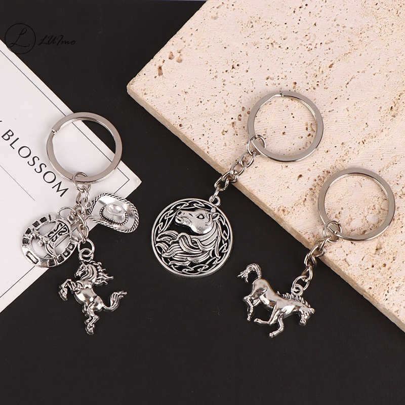 LUImo Ngựa Tượng Động Vật Mặt Dây Chuyền Thành Công Ngay Lập Tức Xe Chìa Khóa Ba Lô Ch Túi Trang Trí Phụ Kiện Trang Sức * Bán Chạy
