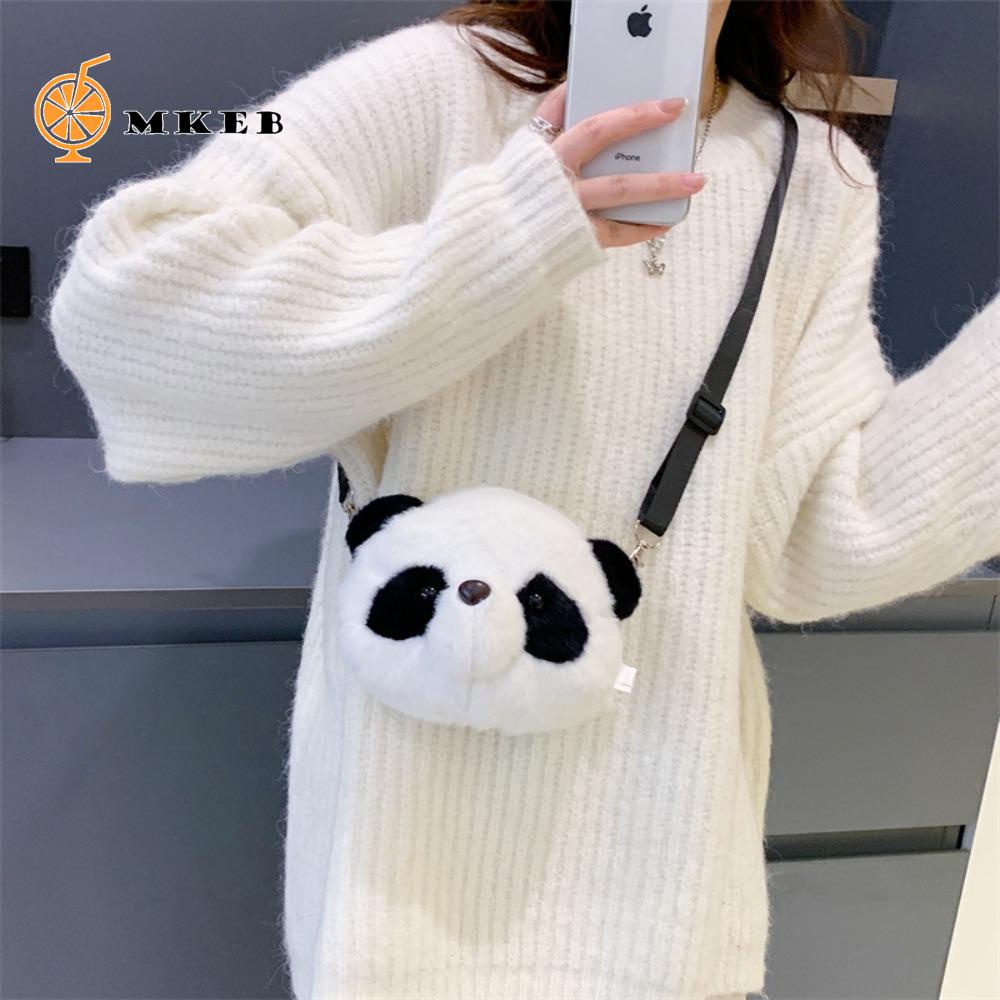 Túi Đeo Chéo Hình Gấu Trúc Nhồi Bông Xinh Xắn