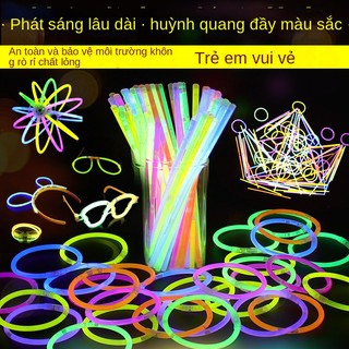 [100 Cái] Que Phát Sáng Nhiều Màu Sắc Dùng Một Lần Cho Các Buổi Hòa Nhạc Ngoài Trời Cho Trẻ Em