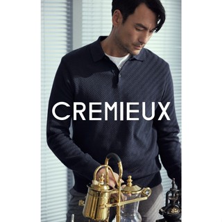 Áo len POLO dài tay CREMIEUX dệt kim nam xuất dư HÀN QUỐC - CRE0123