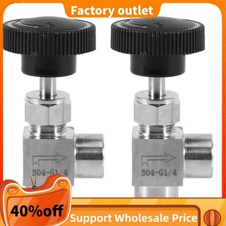 2 Van Điều Chỉnh Góc Phải 1 / 4 Inch BSP SS304