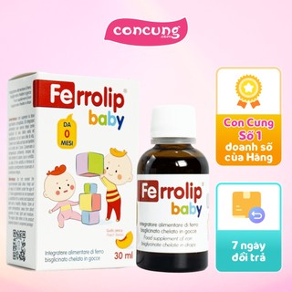 Sắt Hữu Cơ cho bé Ferrolip baby (30ml)
