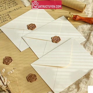 Tem dấu bắng sáp nóng chảy sẵn 100% style cổ điển TH09, con dấu sáp niêm phong phong bì trang trí bullet journal