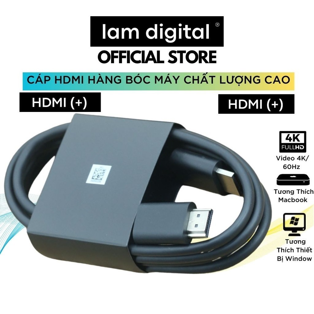 Cáp Bóc Máy Kết Nối HDMI Sang HDMI 4K 60Hz Chất Lượng Cao Bảo Hành 2 Năm
