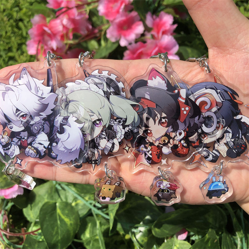 Zenless Zone Zero Von Lycaon Hoshimi Miyabi Ellen Joe Acrylic Mezzanine Móc Khóa Mặt Dây Chuyền