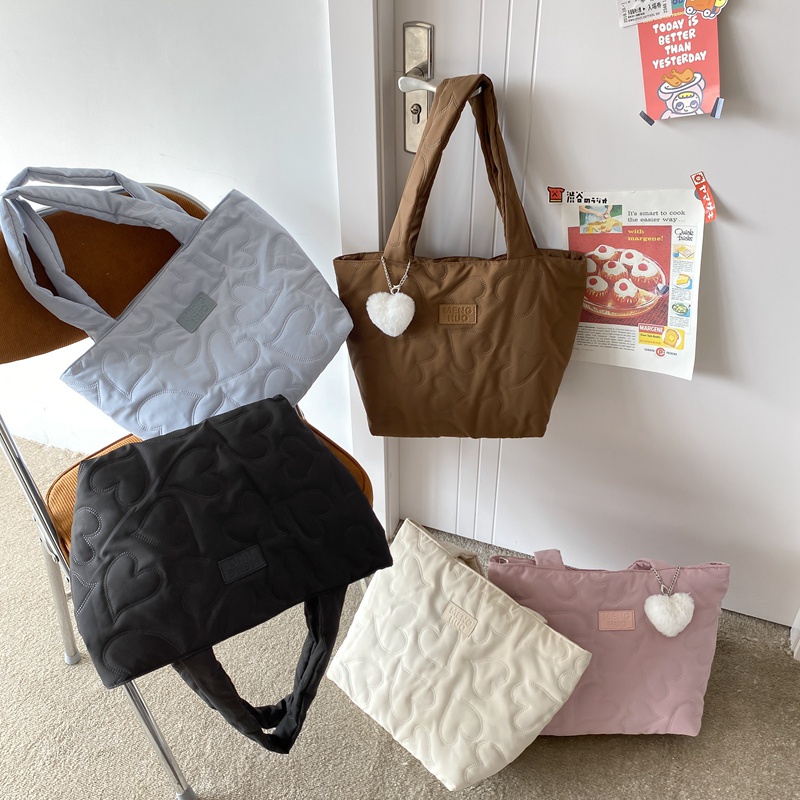 Túi Xách Vải Màu Trơn Cỡ Lớn Thời Trang Nữ Dễ Thương