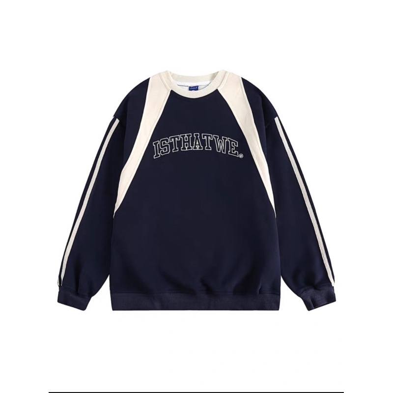 Áo Sweater ISTHATWE Form Rộng Nam Nữ, Cổ tròn. Áo Dài Tay Chất Dày Dặn Ullzang Cocoo Store