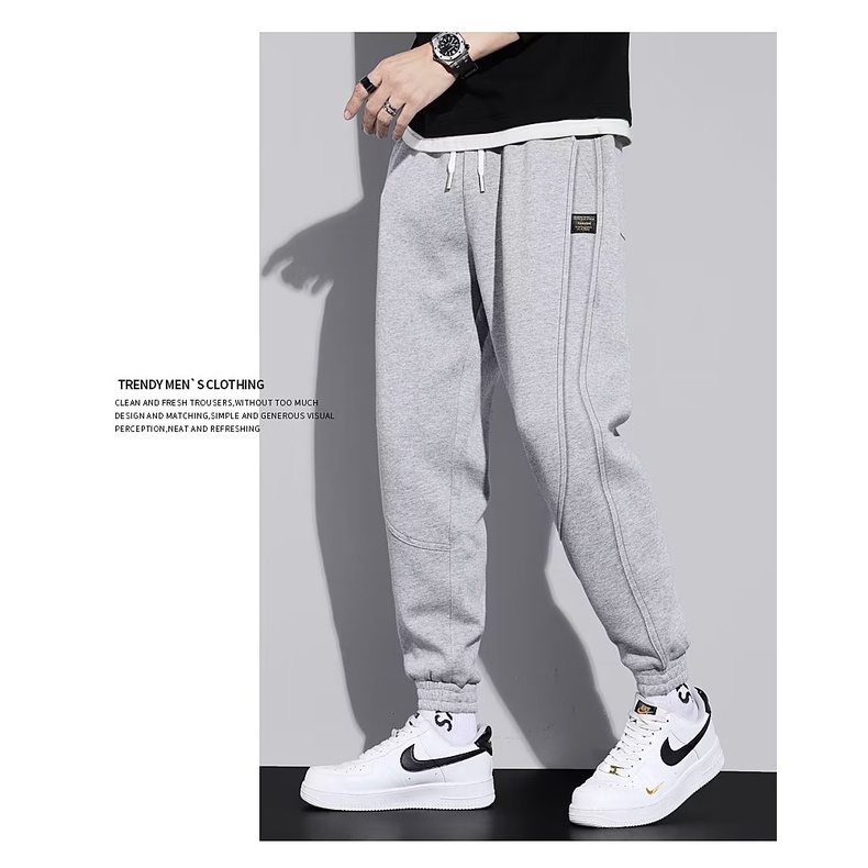 Quần Dài Thể Thao Dáng Rộng Thoải Mái Phong Cách Hàn Quốc 4 Màu Tùy Chọn m-3xl Thời Trang Mùa Thu Cho Nam Và Nữ