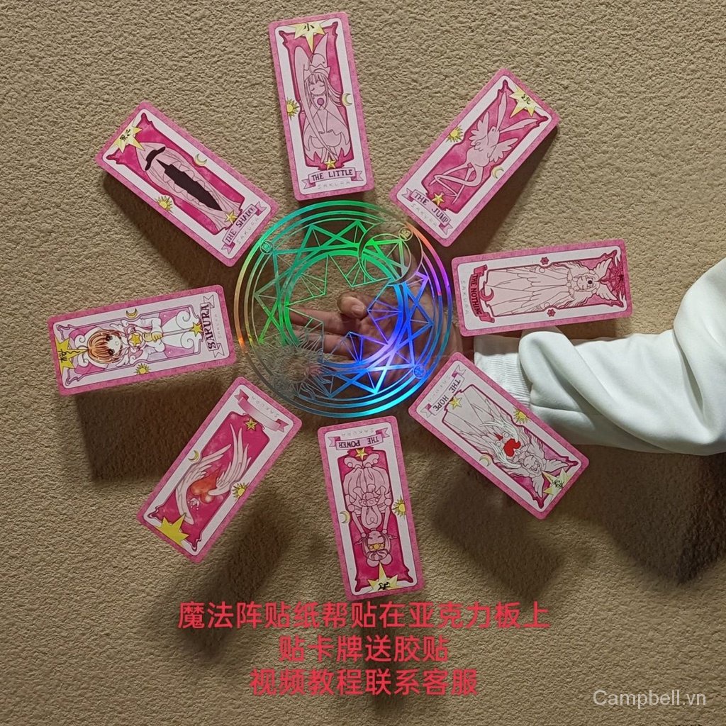 Bộ Đồ Chơi Xoay Trong Suốt Bằng acrylic Hình Hoa Anh Đào sakura