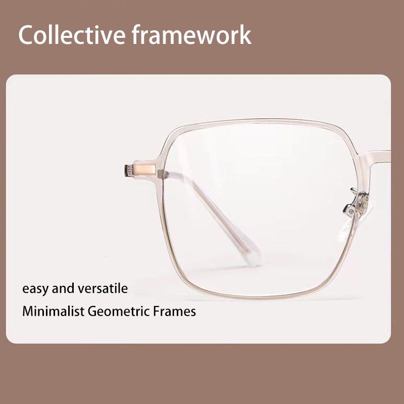 Mắt Kính Gọng Lớn Siêu Nhẹ Chống Ánh Sáng Xanh Thời Trang Cho Nam Và Nữ - HSU