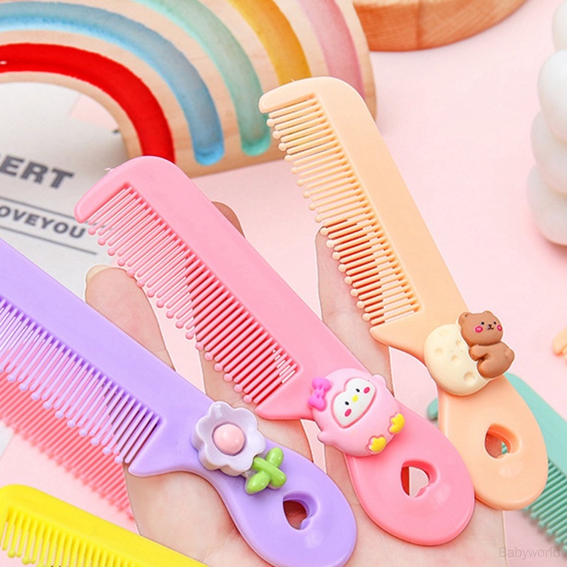 Lược mini Màu Kẹo Dễ Mang Theo Không Làm Đau Da Đầu Cho Bé Gái