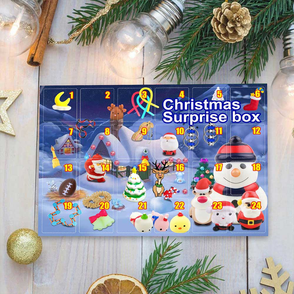 Advent Calendar 24 Days Surprise Blind Box Fidget Halloween Countdown Calendars