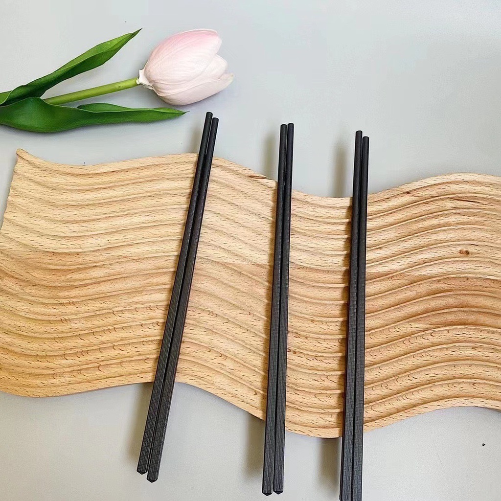Bộ 10 Đôi Đũa Nhựa , Nhật Bản Hàn Quốc Dùng Ăn Cơm Cao Cấp, Kháng Khuẩn Chịu Nhiệt Chống Trơn